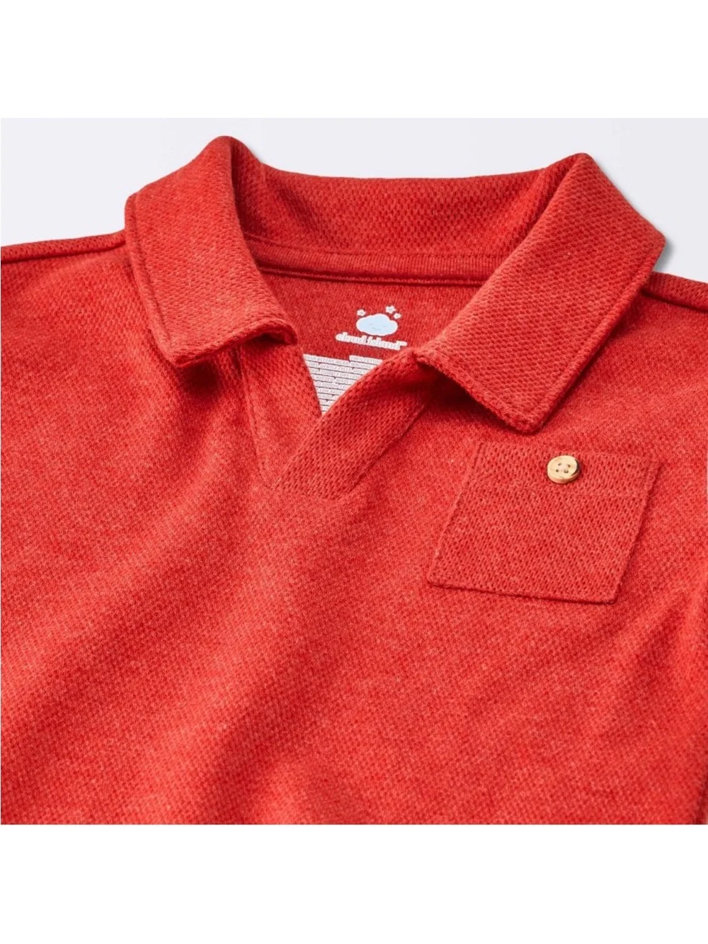 Kids Short Sleeve Polo & Shorts Set - Red